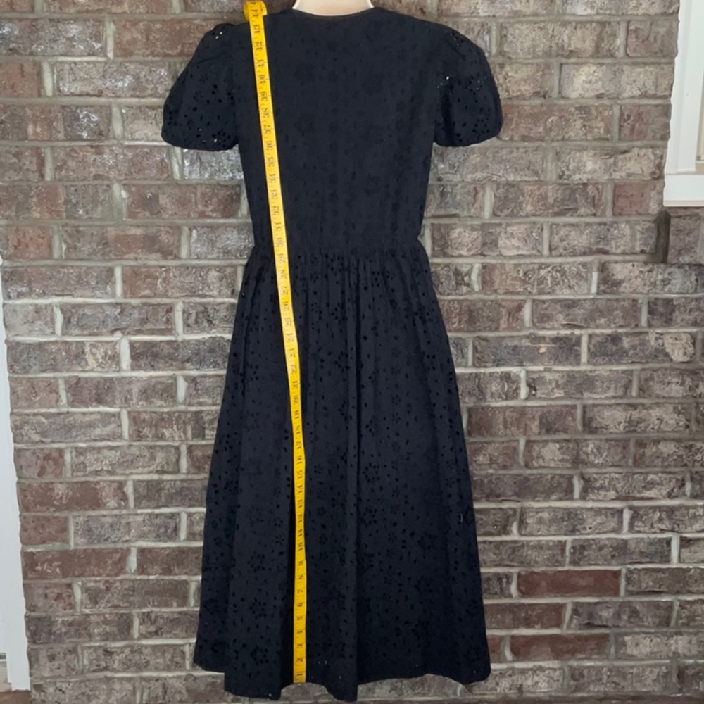 NWT J.CREW black short-sleeved dress with pockets and v neck - Picture 8 of 14